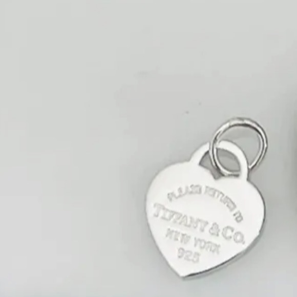 Tiffany & Co. 925 Sterling Silver Return to Tiffany Mini Heart Tag Charm .5” - Picture 5 of 5